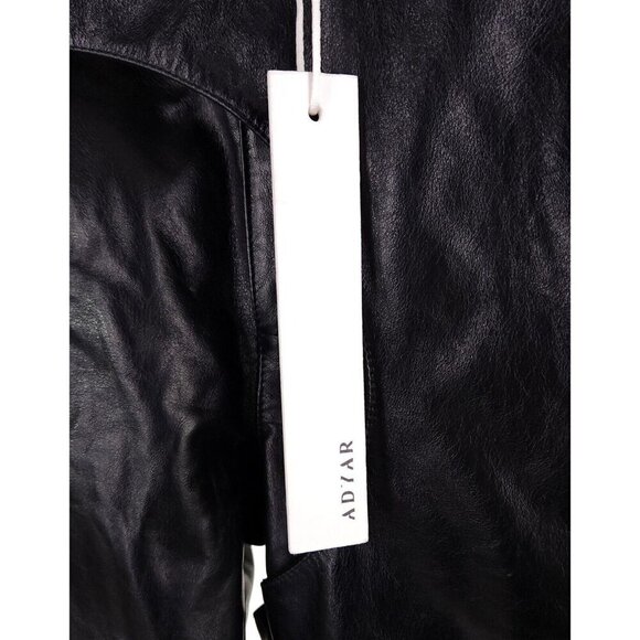 Adyar Leather Brace Trousers Size XL Mens Black NWT - Picture 10 of 16